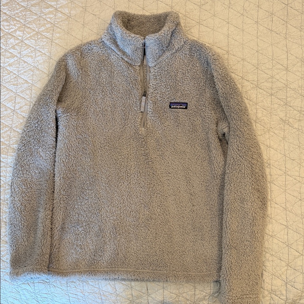 Patagonia Light Gray Teddy Jacket